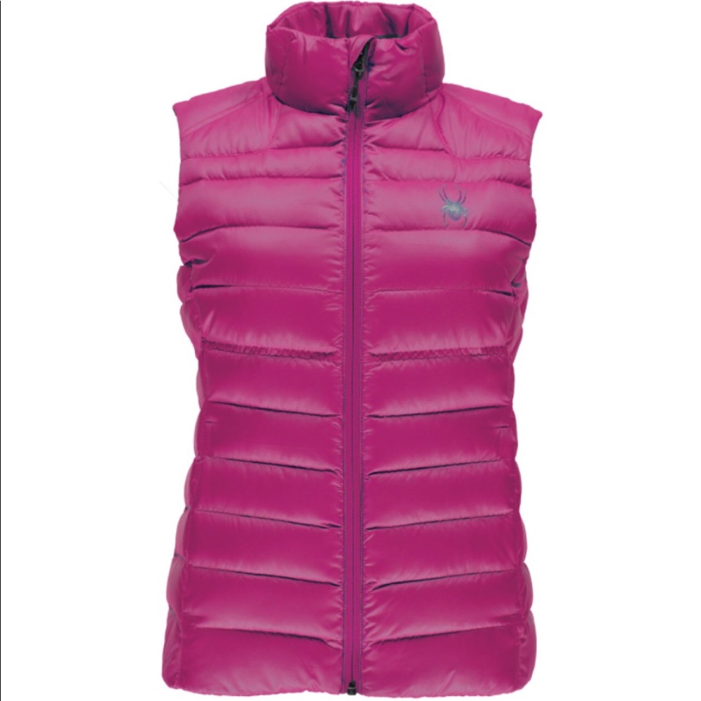New Spyder Prymo Down vest, S, raspberry color